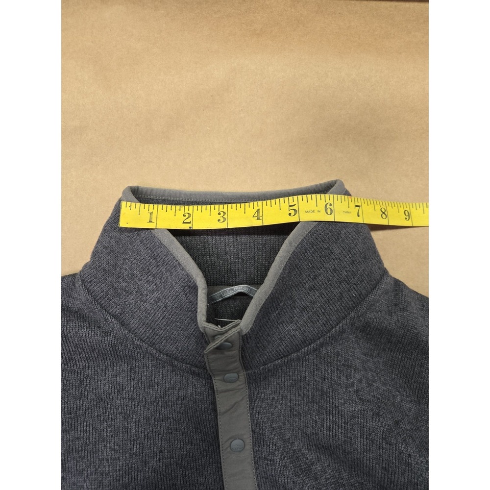 LL Bean Men's Sweater Fleece Pullover Charcoal Size L Slightly Fitted - Picture 6 of 13
